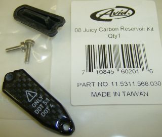  Carbon Reservoir Kit Cap MTB Bike Hydraulic Disc Brake Lever