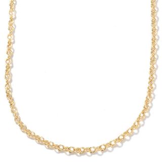  Anthony Jewelry® 10K Double Rolo Chain 18 Necklace