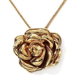  Niecy Nash Collection Flower Design Antique Pendant with 19 Chain