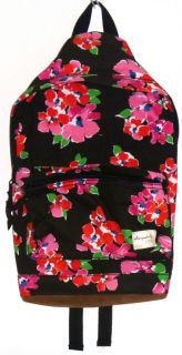 Aeropostale Backpack   Book bag Flower Floral Chocolate Brown Pink New