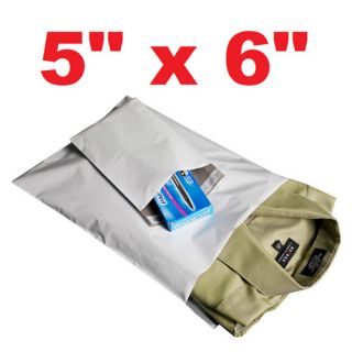 40 5x6 WHITE POLY MAILERS SHIPPING ENVELOPES PLASTIC SELF SEALING BAGS