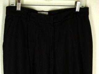  Dark Espresso Brown 100% Wool Lined Pants Dress Slacks
