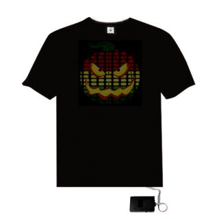 Fashion Music Sound Activated Up and Down Pumpkin Pattern Light El T