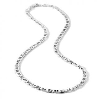 Sterling Silver 5.3mm Flat Mariner Chain 22 Necklace