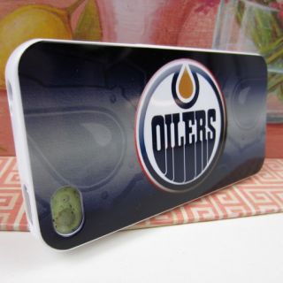  iPhone 4 4S 4G Rubber Silicone Skin Case Cover Edmonton Oilers #A
