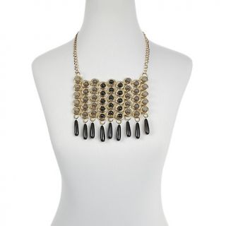  by Hot in Hollywood® Beaded 21 Bib Necklace
