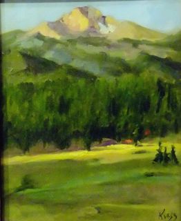 Original Plein air oil painting in Estes Park by Patricia Kness