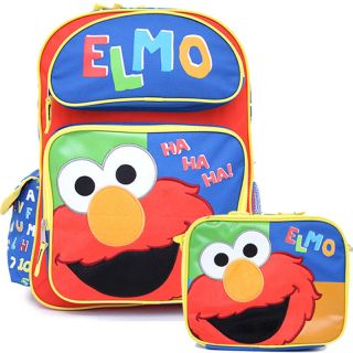  Street Elmo School 16 Large Backpack Lunch Bag Set Ha Ha