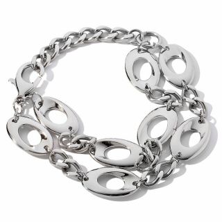  stately steel double row oval link 8 bracelet rating 2 $ 28 95 s h