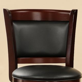 Home Origin 29 Cherry Swivel and Padded Back Counter Height Chair at