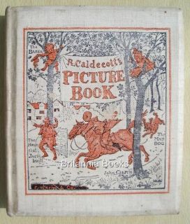 RARE MINIATURE  Randolph CALDECOTTS Picture Book  White Cloth  C