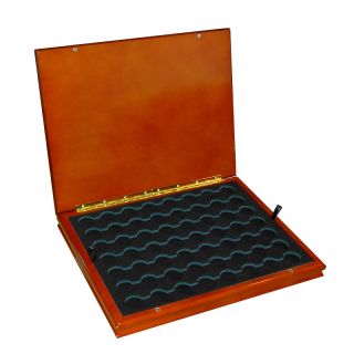 Coin Collector Wooden Display Box for 56 Quarters