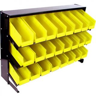  Organization Garage & Outdoor Storage Parts Storage Rack with 24 Bins