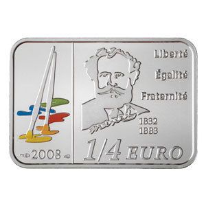 France 2008 Edouard Manet 1/4 EURO Silver Ag 900 +COA+BOX (MONNAIE DE