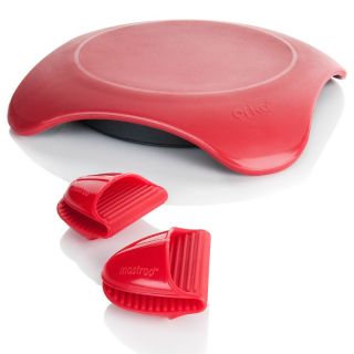 Mastrad Magma Microwavable Hot Plate with 2 Silicone Finger Guards