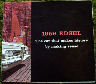 1959 Edsel FL Folder Makes History Brochure 59