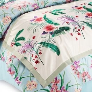  Varney Embroidered Orchid Bed Scarf   30 x 70in