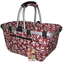 janetbasket large aluminum frame bag red floral $ 23 95