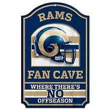  129 95 nfl round wood sign rams $ 37 95 nfl vertical flag rams $ 26 95