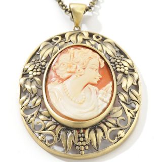 Jewelry Pendants Cameo Amedeo NYC® Mirella Floral Frame 40mm
