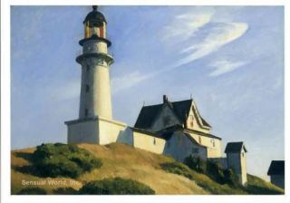  at Two Lights Postcard American Painter Edward Hopper
