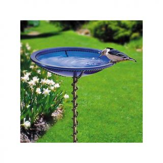 Improvements In Ground Blue Glass Bird Bath