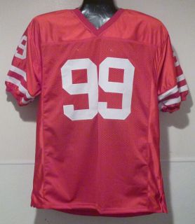 JJ WATT AUTOGRAPHED/SIGNED WISCONSIN BADGERS RED SIZE XL JERSEY