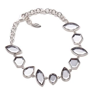 Isharya 925 Quartz Crystal Geometric 8 1/2 Line Bracelet