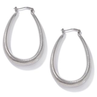  brushed 2 sided stainless steel hoop earrings rating 33 $ 19 95 s h