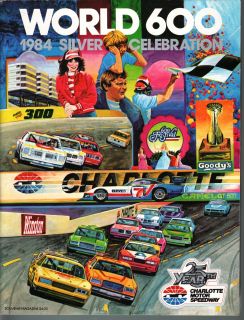 CHARLOTTE MOTOR SPEEDWAY WORLD 600 PROGRAM 1984 NASCAR PETTY  VF