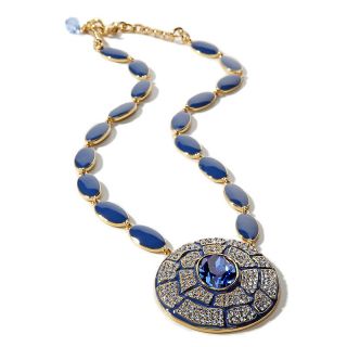 Jewelry Necklaces Drop AKKAD Aquatic Fantasy Oval Turtle Print