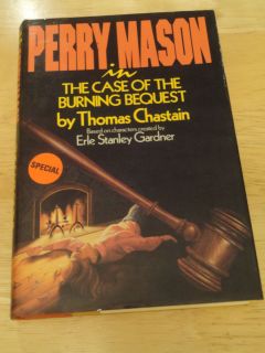 VINTAGE PERRY MASON ERLE STANLEY GARDNER BOOK BURNING BEQUEST 1990 1st