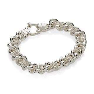 la dea bendata curb link woven chain 7 34 bracelet d 2012121112310373