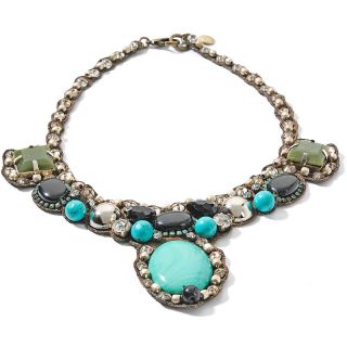 Jewelry Necklaces Drop RK by Ranjana Khan Turquoise Color