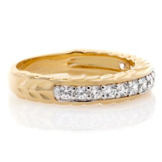 Absolute Pavé Band Channel Set Faux Diamond Ring   .42ct