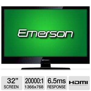 Emerson 32 LHD32K20US 720P 60Hz 20 000 1 LED LCD HDTV TV Discount