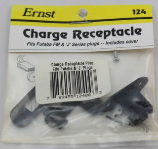 Ernst #124 Charge Receptacle Fits Futaba FM & J Series Plugs New in