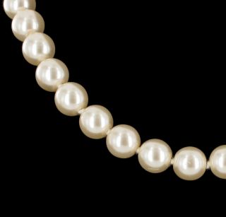 Erwin Pearl Choker Necklace Cream Faux Pearl 10mm