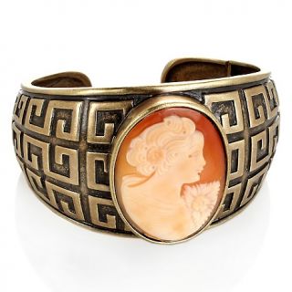 Jewelry Bracelets Cuff Amedeo NYC® 40mm Cameo Greek Key Cuff