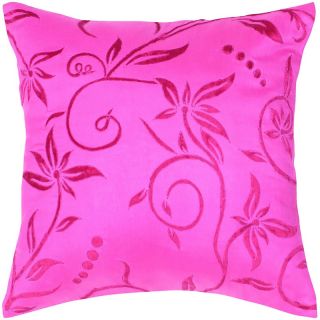 Tropical Vines Throw Pillow, 18 x 18in   Hot Pink