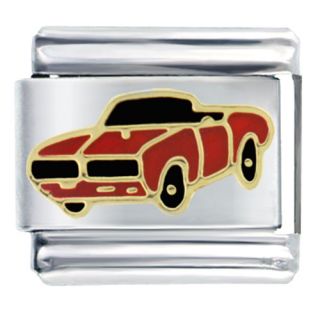 Pugster 9mm Italian Charms Big Red Muscle Car Vehicle O17