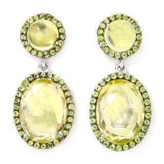 Jewelry Earrings Drop Treasures of India Lemon Quartz and Peridot