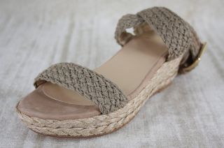  Alexlo Crocheted Ankle Wrap Espadrille Sandals Size 6 $365 New