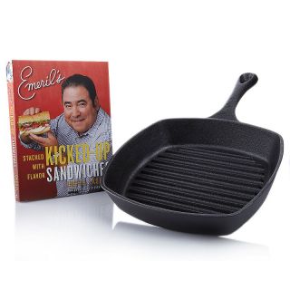  iron 10 grill pan with emeril s kicked up sandwiches rating 2 $ 44 99