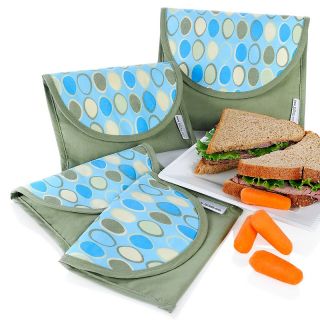 ReUsies Set of 4 Reusable Snack and Sandwich Bags