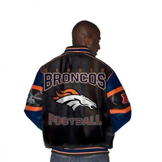Denver Broncos NFL Post Game Faux Leather Jacket