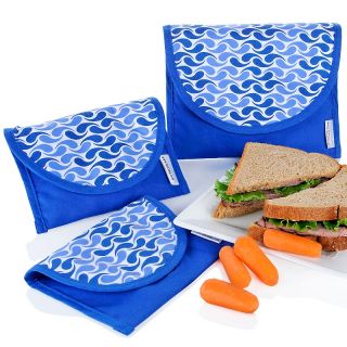 ReUsies Set of 3 Reusable Snack and Sandwich Bags
