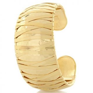 Technibond® Bold Wrap Hammered 7 1/2 Cuff Bracelet