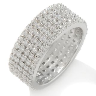 Absolute Occasions by Christine Lloyd 5 Row Pavé Eternity Ring