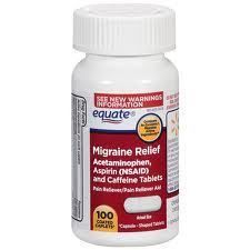 Compare to Excedrin Migraine 100 Pain Relief Tablets By Equate